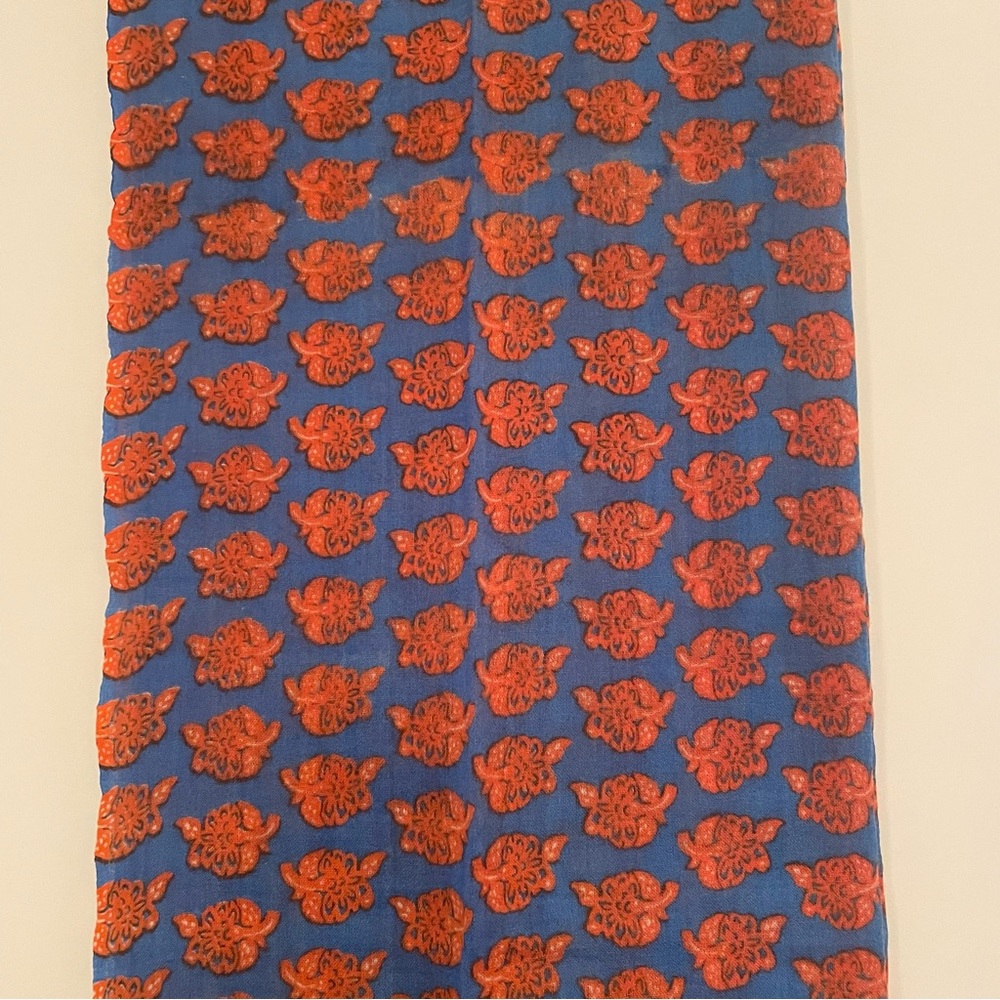 Tory Burch Runway Scarf Wrap In Block Print - image 1